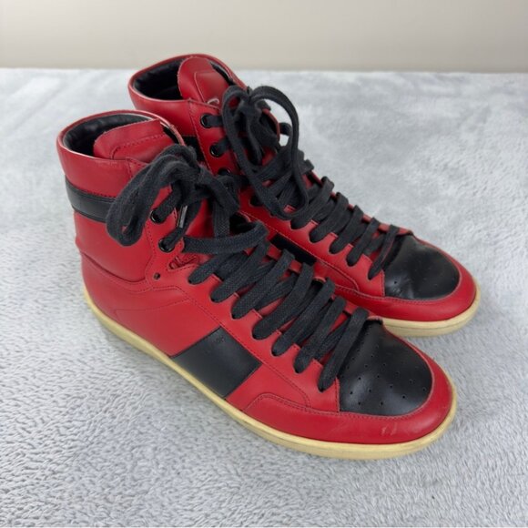 Saint Laurent Other - Saint Laurent Paris Men's Size 7 US/40 EU Classic SL/10H Leather 345416 Senakers